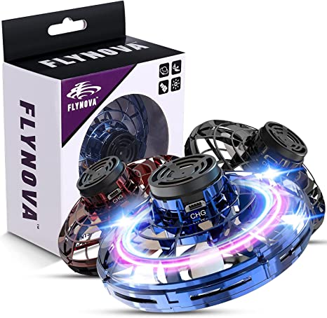 Infrarødt håndstyret UFO-legetøj med LED-lyseffekter, svævende i luften, ideelt for børn og voksne.