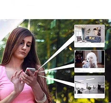 Komplet sikkerhedsløsning: HD overvågningskamera med WiFi, nattesyn og alarm for tryghed i hjemmet.