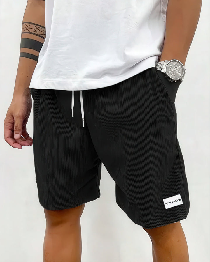 Elegante herre casual shorts i afslappet stil med løs pasform, ideelle til sommer og hverdagsbrug.