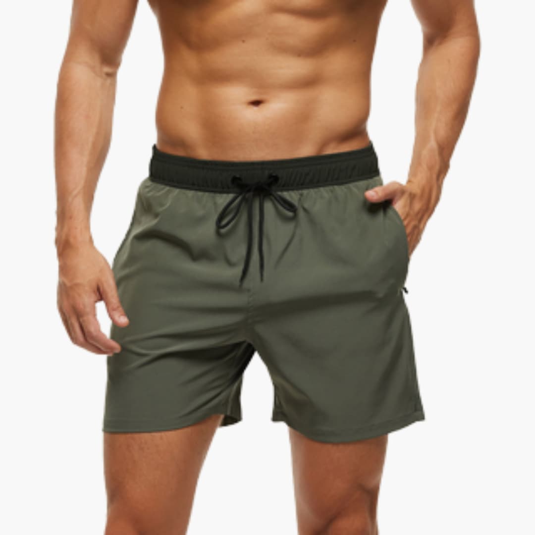 Fritids shorts til mænd; lette, hurtigtørrende og perfekte til sommer, strand og hverdagsbrug.