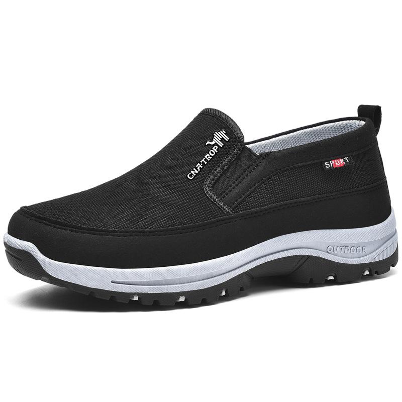 Funktionelle herre sneakers med nem slip-on design og pålidelig svangstøtte til aktiv brug.