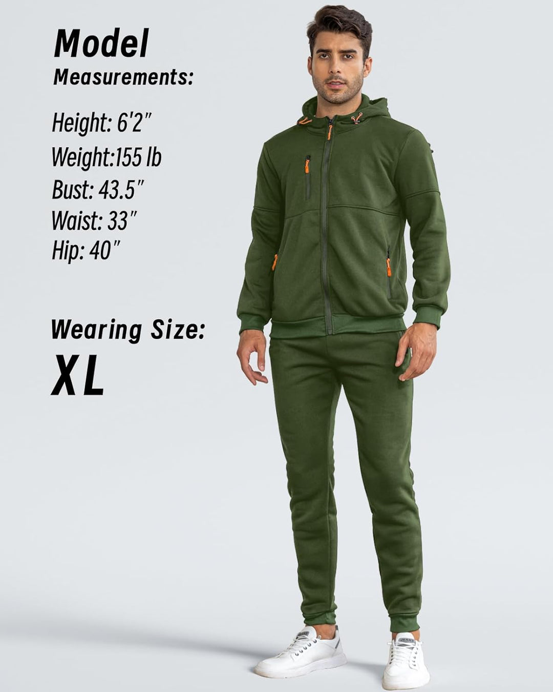 Herre Slim-Fit træningsdragt, åndbar, mørkeblå, frontvisning, stilfuldt look, letvægtsmateriale til sport og fritid