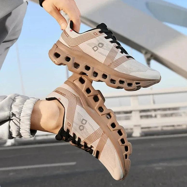 Herre sneakers, åndbare, lette, grå, elegant design, fritid og sport, maksimal komfort, klassisk snøring.