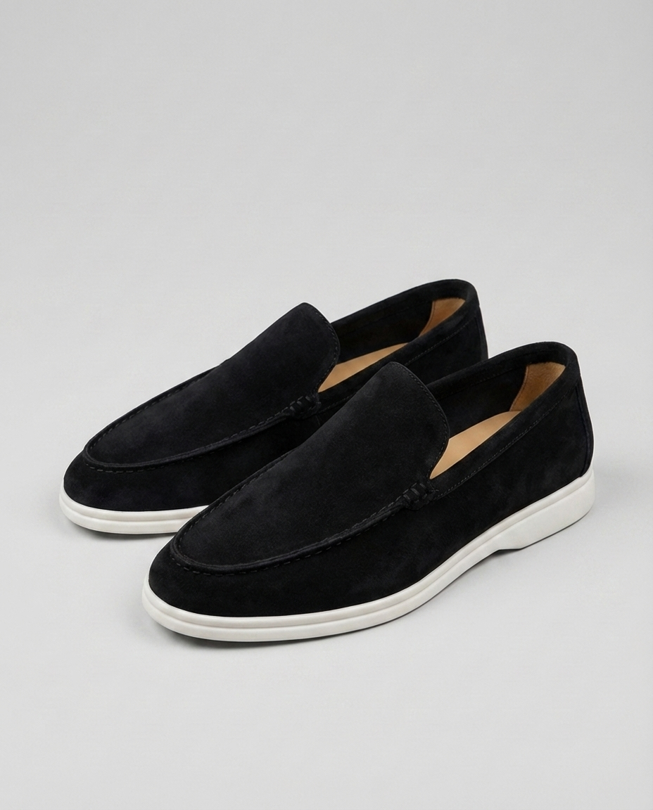 Komfortable herre loafers til hverdag og fest. Nemme at tage på og af.