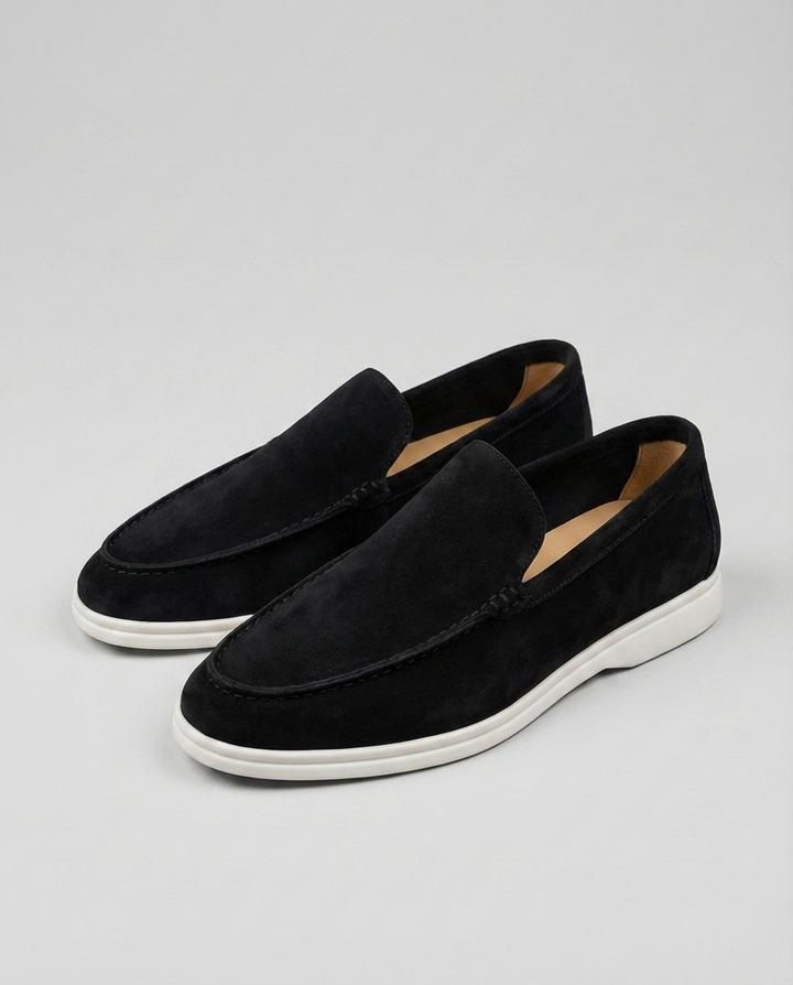 Komfortable herre loafers til hverdag og fest. Nemme at tage på og af.