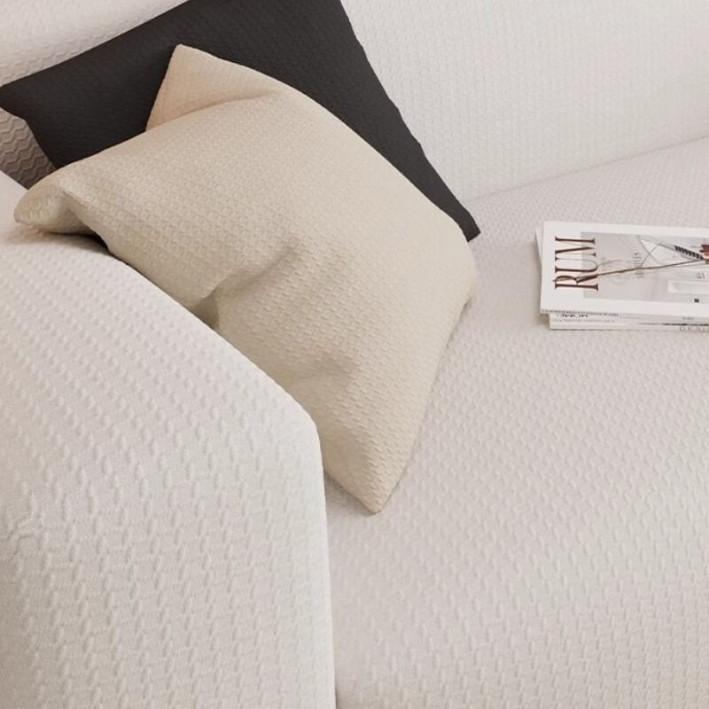 Høj-elastisk, vandtæt sofabetræk i beige, ridsefast og tilpasningsdygtigt for perfekt beskyttelse og stilrent design
