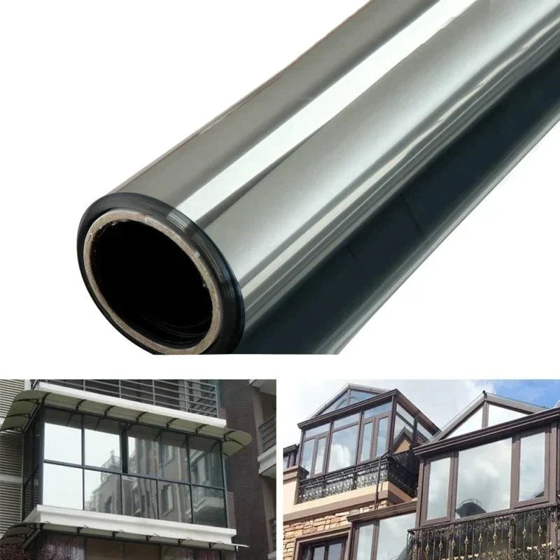 Bilrude solfilm i høj kvalitet, 50cm x 3m, sort PET toningsfilm til UV-beskyttelse og varmebeskyttelse.