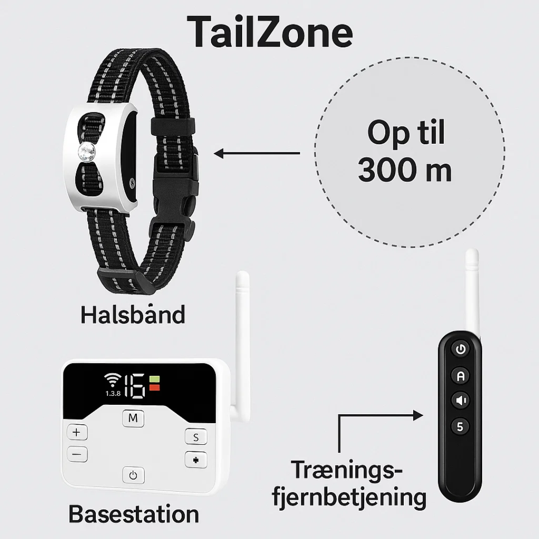 Nem installation af det trådløse hundesikringssystem for øjeblikkelig hundetræning og sikkerhed.