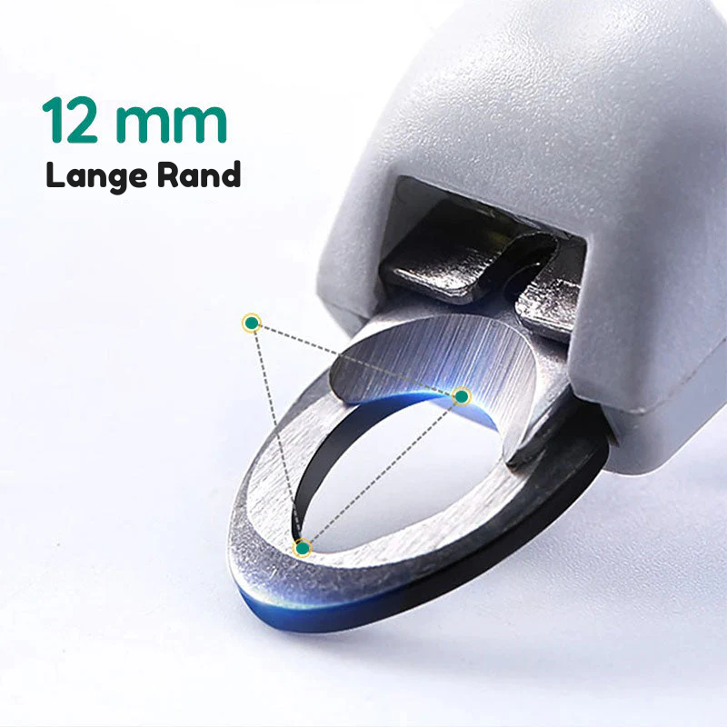 Hundeklo klipper med hurtigsensor, ergonomisk design, rustfrit stål, sikker og smertefri, til præcis klopleje.