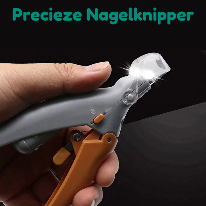 Hundeklo klipper med hurtigsensor, ergonomisk design, rustfrit stål, sikker og smertefri, til præcis klopleje.