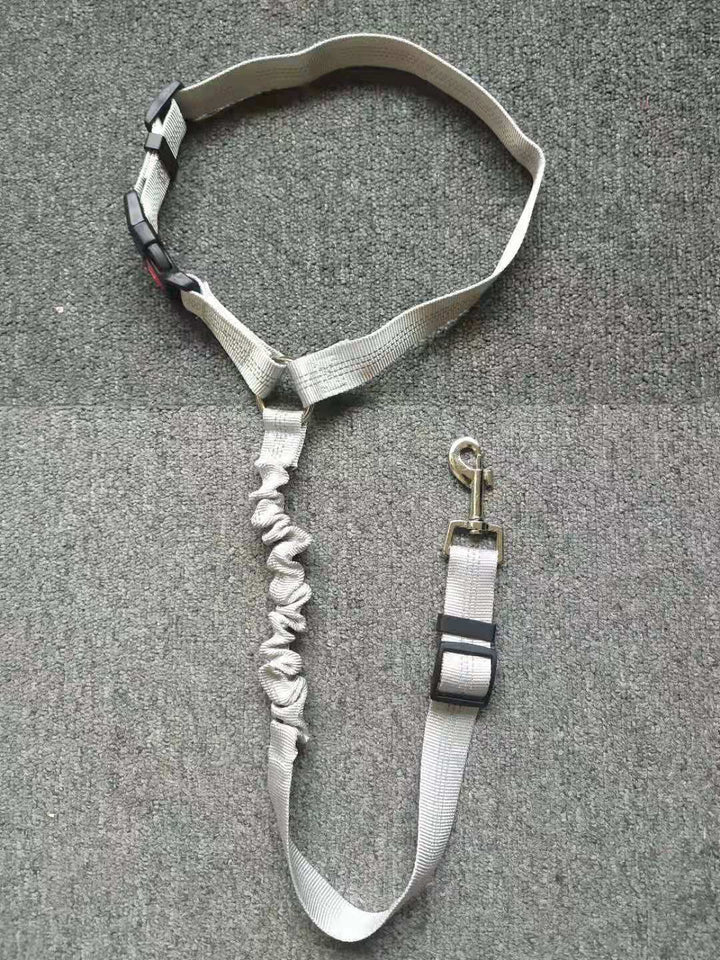 Hundebilsikkerhedssele, justerbar, mange farver, 360-graders karabiner, for sikre og bekvemme bilture.