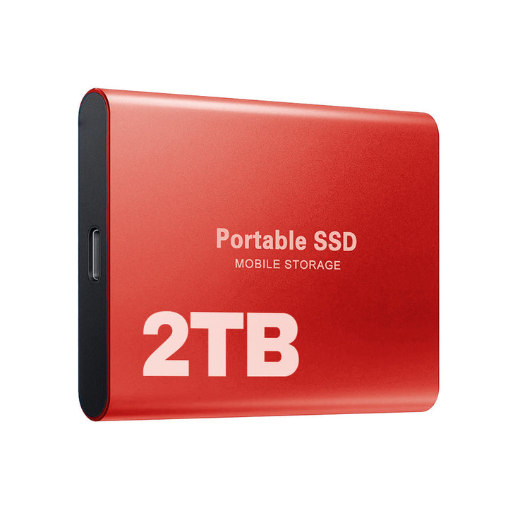 Alsidig 2TB SSD med USB-C, perfekt til hurtig overførsel, backup og digital lagring.