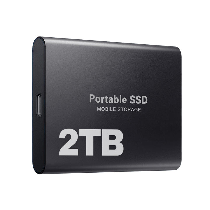 Sikker 2TB ekstern disk til backup og bærbar lagring af store mængder data.