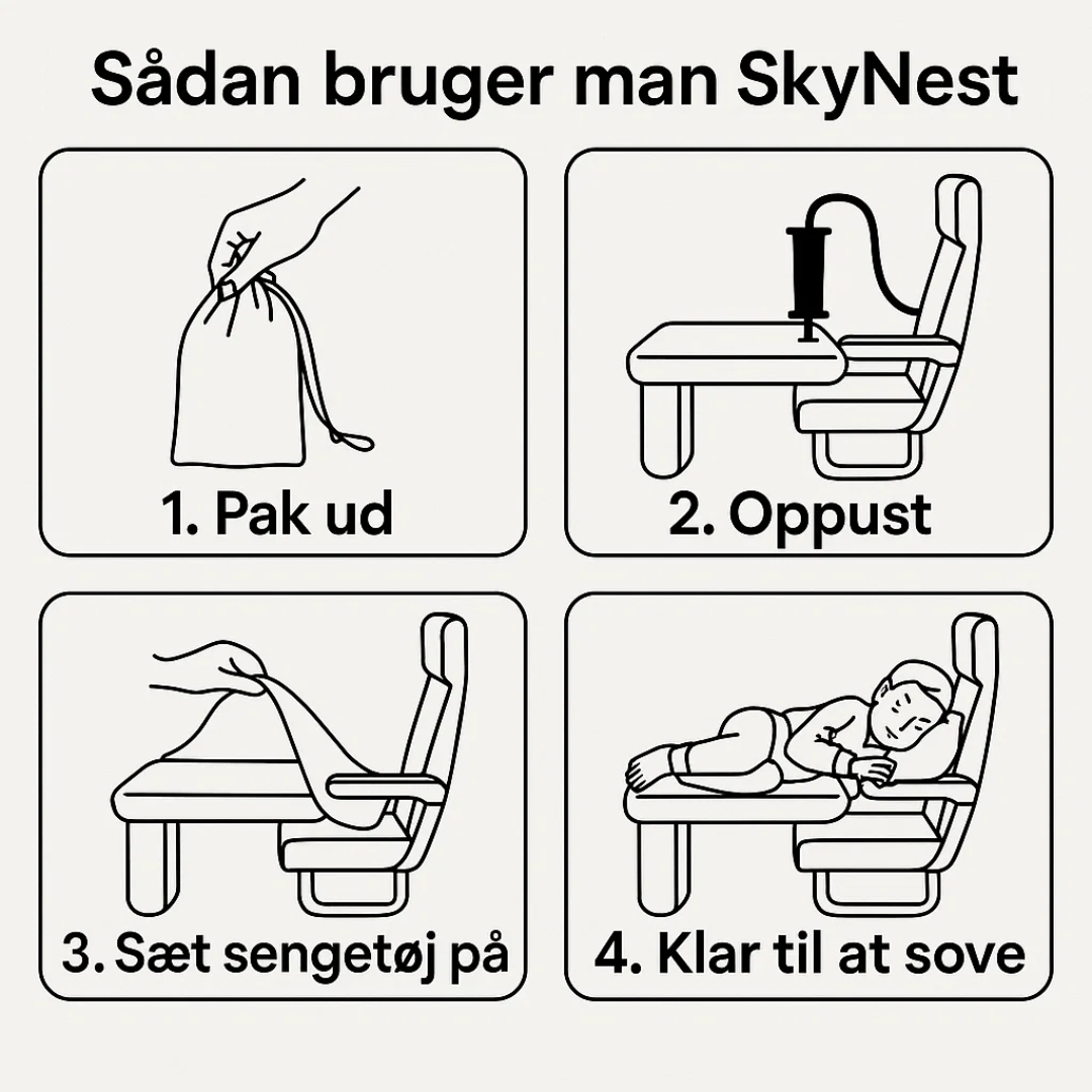 Småbarn sover trygt i oppustelig rejseseng; perfekt til familieferier, flyrejser og bilture.
