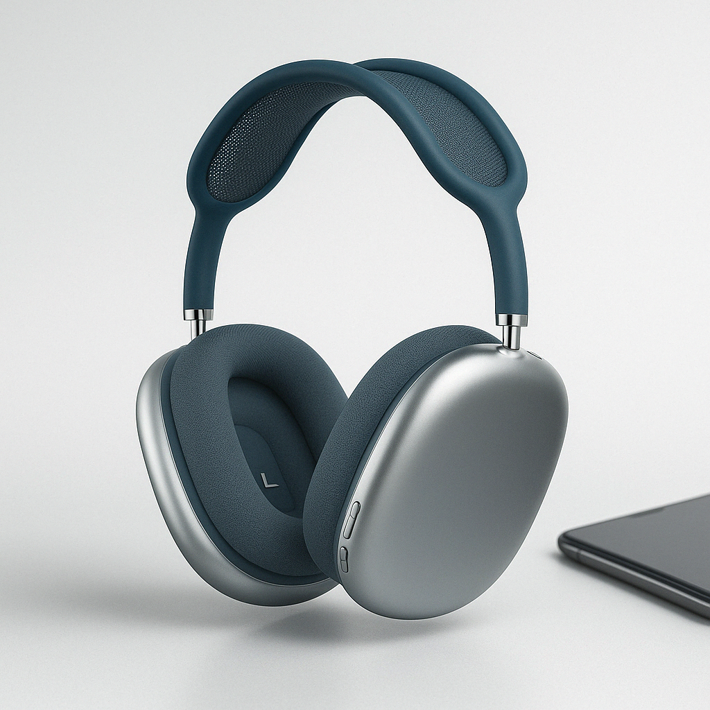Grønne over-ear hovedtelefoner trådløse med Bluetooth, ANC & lang batteritid til uafbrudt lytteglæde.