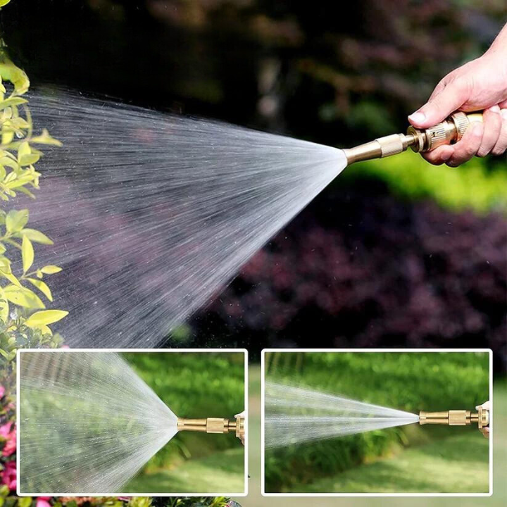 Alsidig HydroGlide rengøringsdyse til haveslange; perfekt til bilvask, terrasserens & udendørs rengøring.