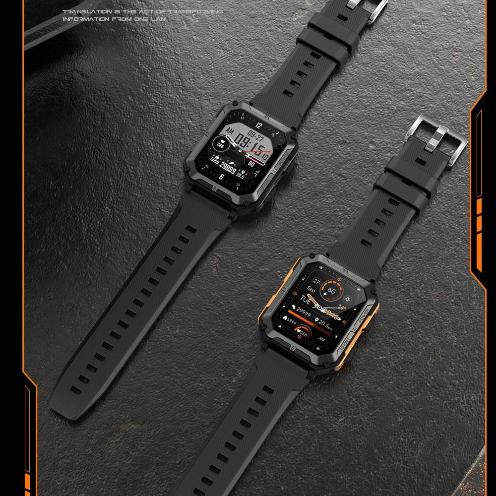 Robust militær smartwatch til mænd