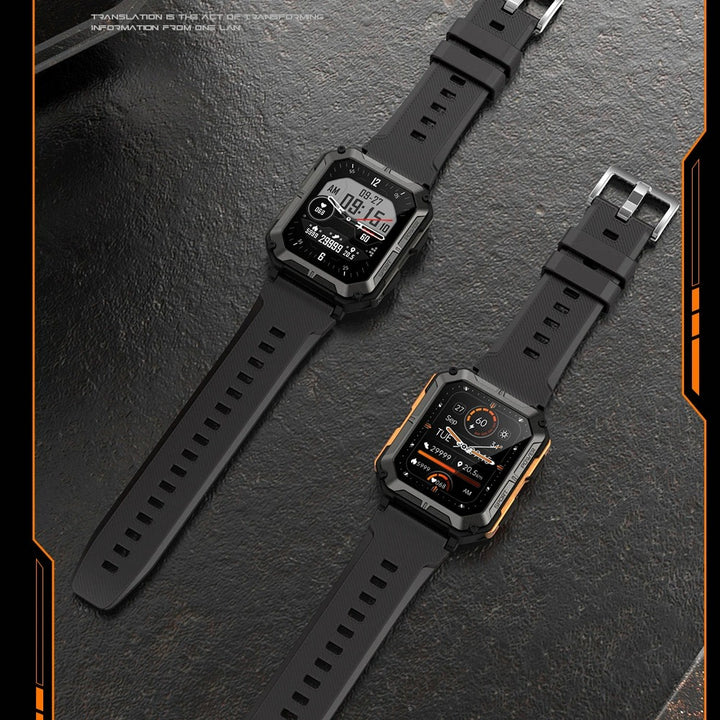 Robust militær smartwatch til mænd