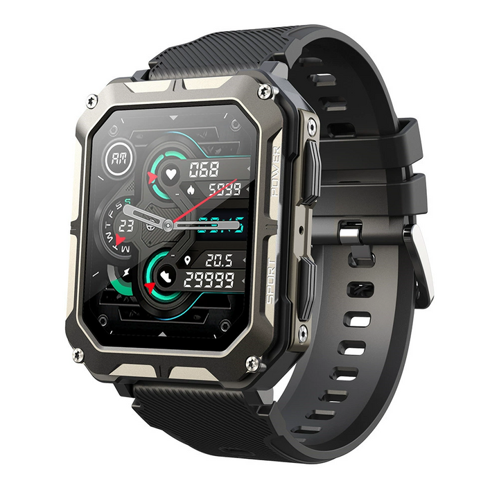 Robust militær smartwatch til mænd