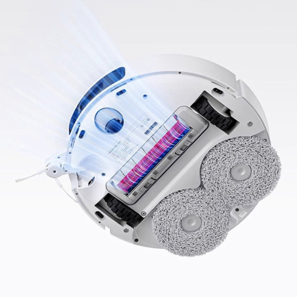 Effektiv robotstøvsuger navigerer under sofaen. Gør dit hjem pletfrit med intelligent rengøring.