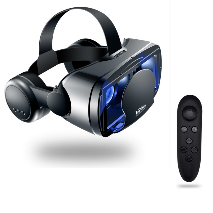 Smarte VR-briller med 3D-lyd, fuldskærmsdisplay og justerbart design for en fordybende oplevelse.