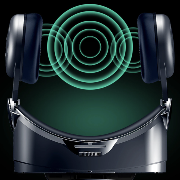 Smarte VR-briller med 3D-lyd, fuldskærmsdisplay og justerbart design for en fordybende oplevelse.