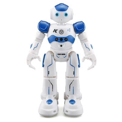 Interaktiv blå/pink uddannelsesrobot NovaBot danser og lærer, fremmer leg og uddannelse hos børn.