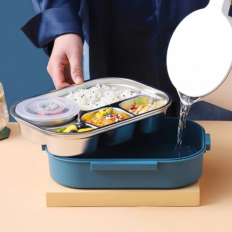 Premium rustfri stål madkasse, isoleret og lækagefri for optimal madpakke.