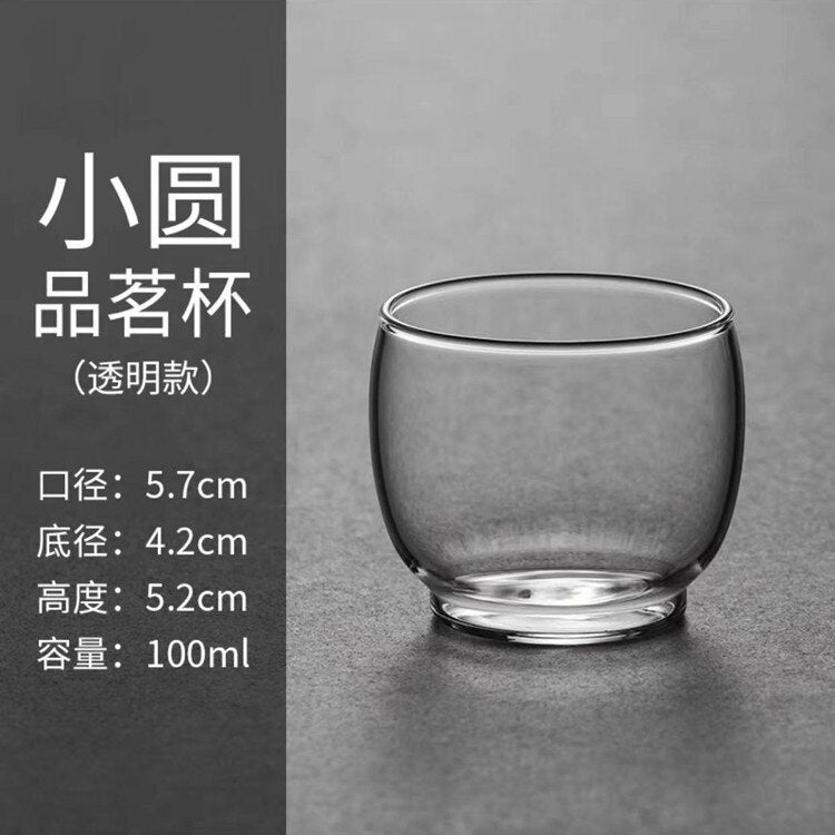 Luksuriøs glastekande, japansk stil med træhåndtag, perfekt til en afslappende teoplevelse.