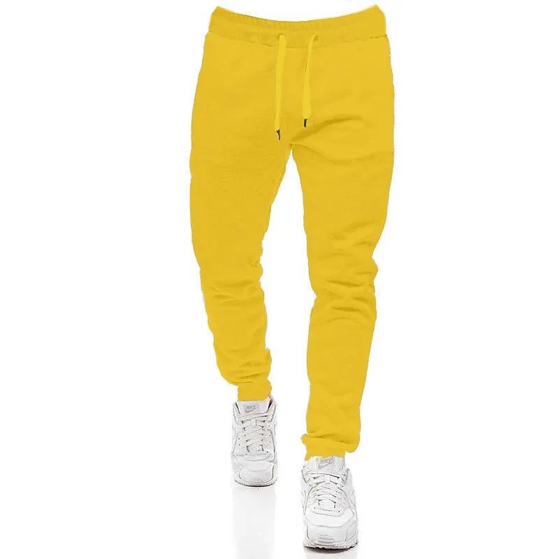 Trendy herre sweatpants til mænd, med snøre og afslappet pasform, ideelle til en moderne, uformel stil.