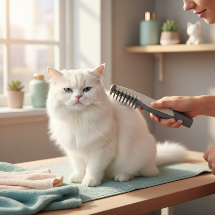 Ergonomisk designet pels trimmer til komfortabel og ubesværet pelspleje af kæledyr.