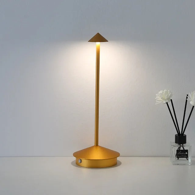 Trådløs, dæmpbar LED Spikelight, vejrbestandig, elegant design, ideel til indendørs og udendørs belysning, USB-opladelig.