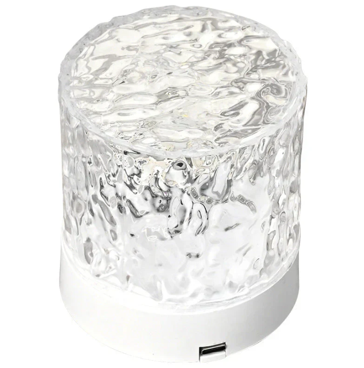 Trådløs LED-stemningslampe med fjernbetjening, RGB-farver og elegant design for stemningsfuld belysning.