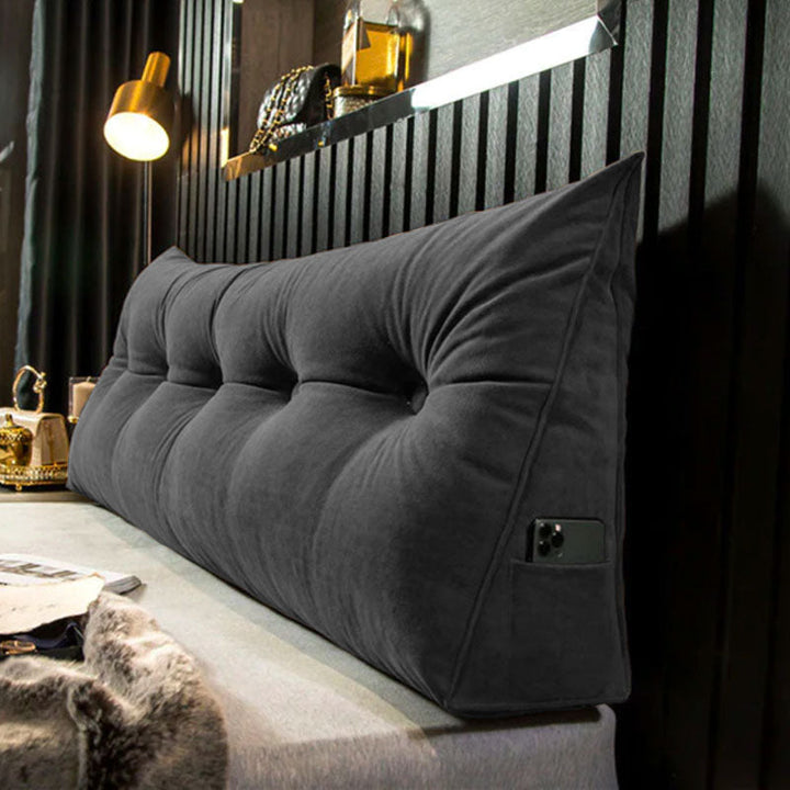 EliteComfort kilepude, designet for fremragende ryg- og nakkestøtte. Alsidig brug i hjemmet. Blå farve.