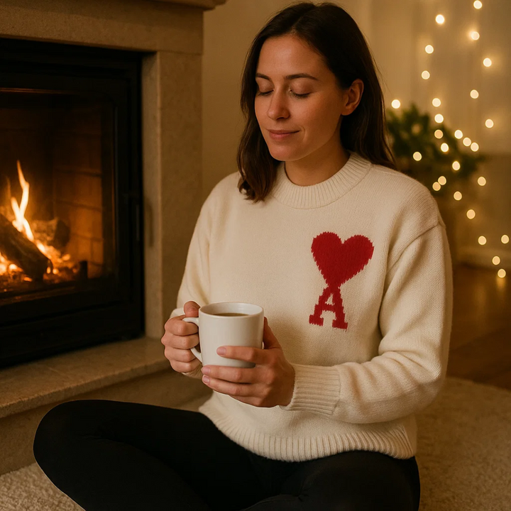 Blød og varm Kelly dame sweater i farverigt, stribet design, for en afslappet og stilfuld look.
