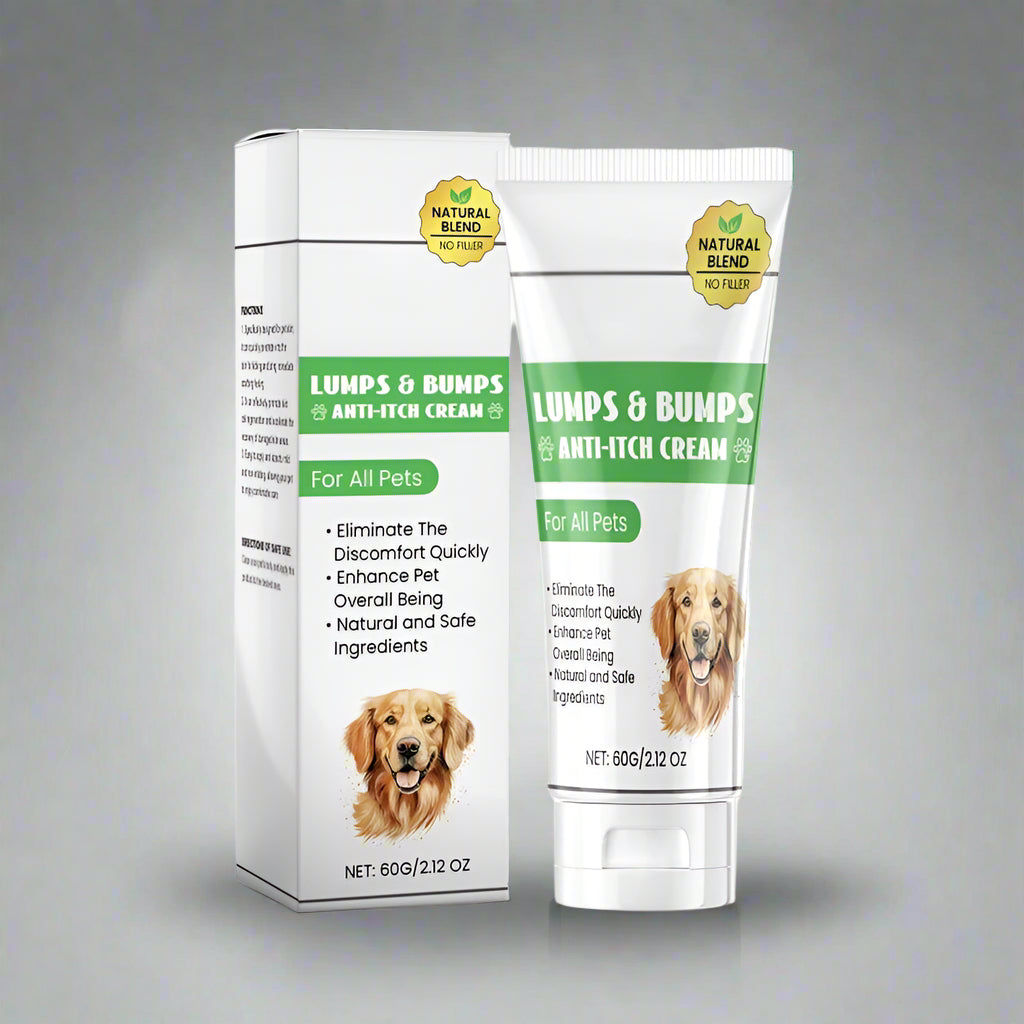 Kløestillende creme 60g til hund & kat. Beroliger irriteret, tør hud & lindrer kløe for et sundt kæledyr.