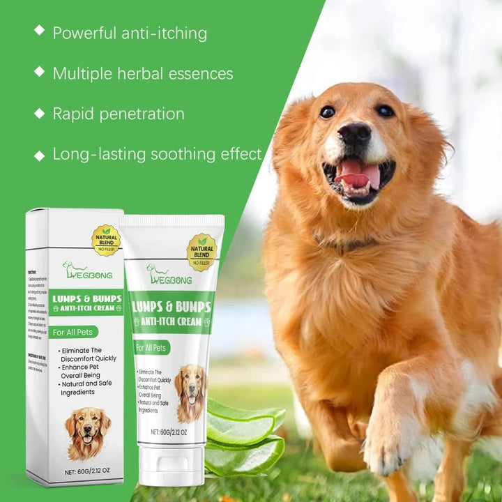 Produkt: Kløestillende creme til hunde & katte, 60g. Speciel hudpleje mod kløe, tør hud & irritation.