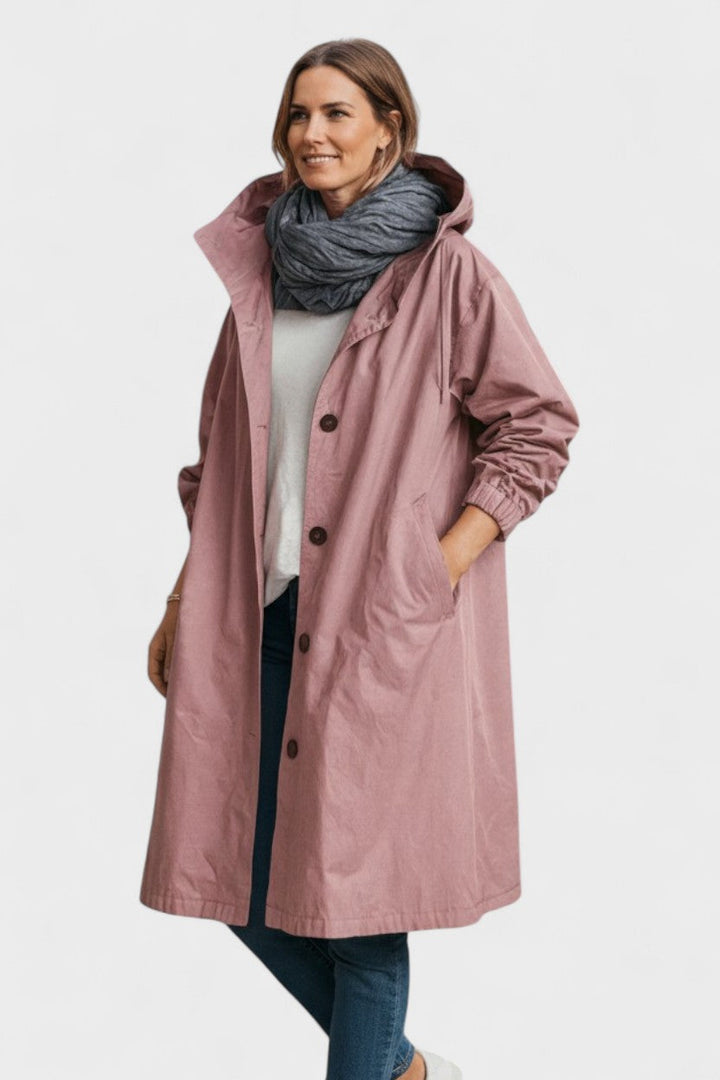 Klassisk dame trenchcoat i elegant design.