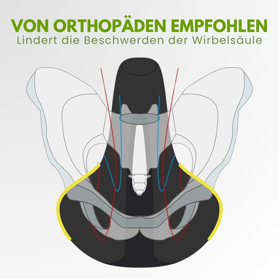 Komfortabel, reflekterende cykelsadel i sort, vejrbestandig, med optimal ventilation for smertefri cykling.