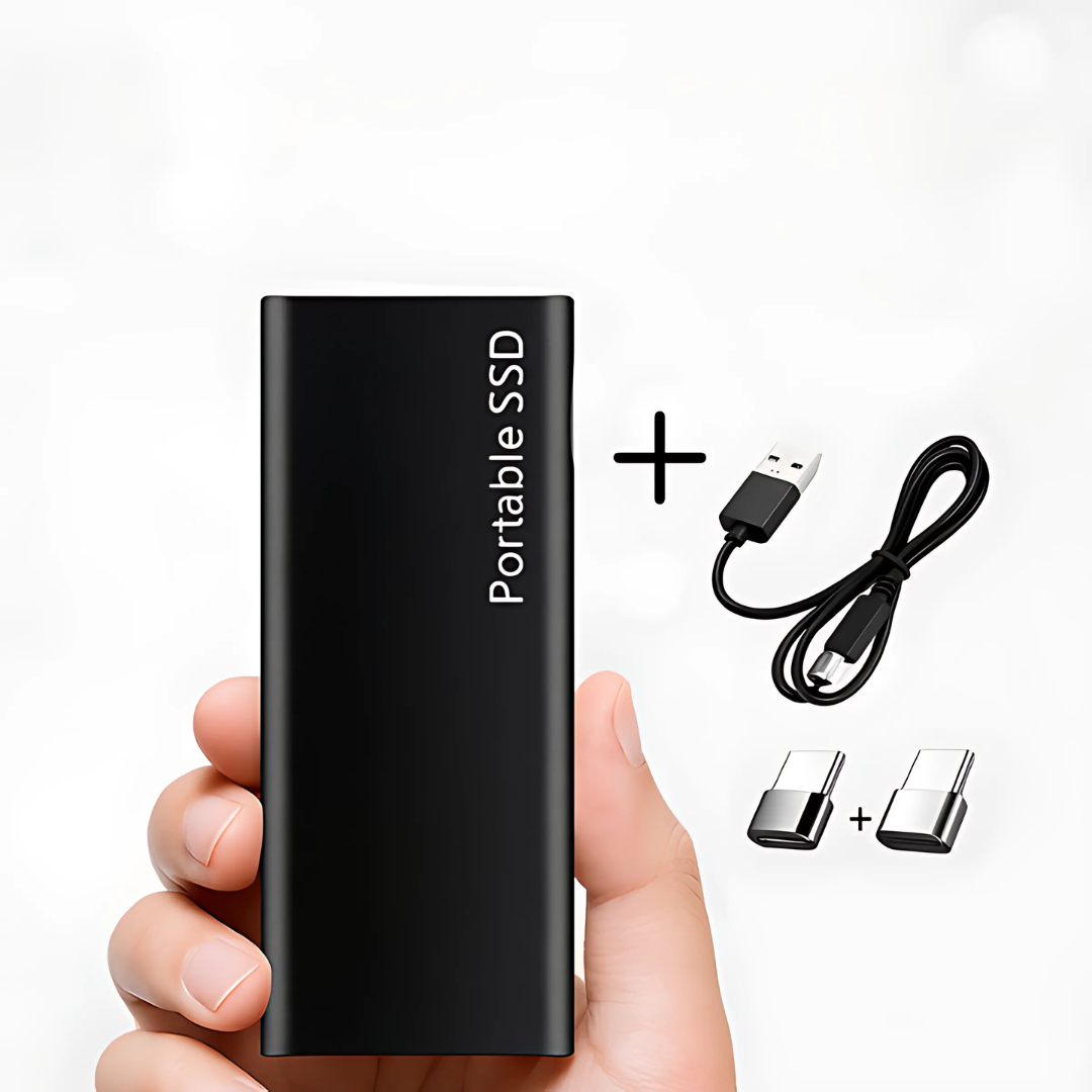Kompakt 4TB USB-C ekstern harddisk til dataopbevaring, bærbar til rejse og arbejde.