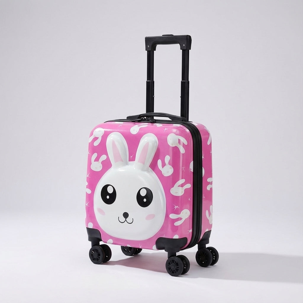 TotsCase børnekuffert: Kompakt håndbagage trolley for letvægtsrejser. Ideel rejsekuffert til børn på farten.