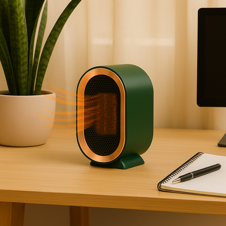 Stille, energieffektiv keramisk varmeovn. Perfekt for uforstyrret hygge i hjemmet og på kontoret.