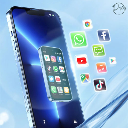 Smart mini telefon med dobbelt SIM, ideel for både børn og voksne.