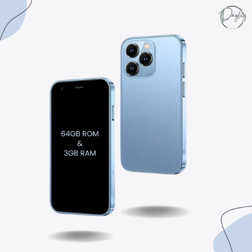Lommevenlig kompakt mobiltelefon til børn og voksne med dobbelt SIM funktion.