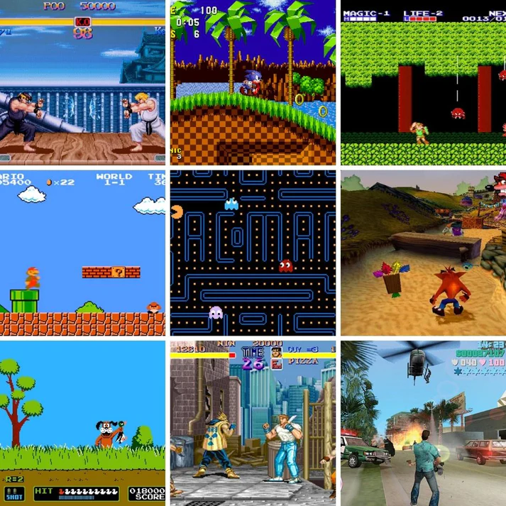 Lille retro spilkonsol og dens kompakte design. En gadget fyldt med klassiske spil for nostalgi og sjov.