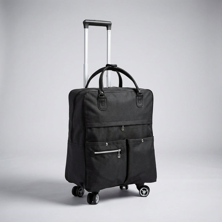SwiftCabin rejsekuffert i slidstærkt Oxford stof med integreret laptoprum; perfekt kompakt håndbagage til weekendrejser.