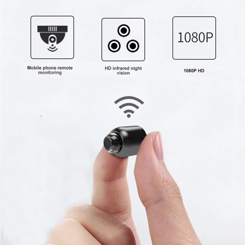 Kompakt 1080p HD WLAN-kamera med diskret design, ideel til diskret overvågning og installation i ethvert miljø.