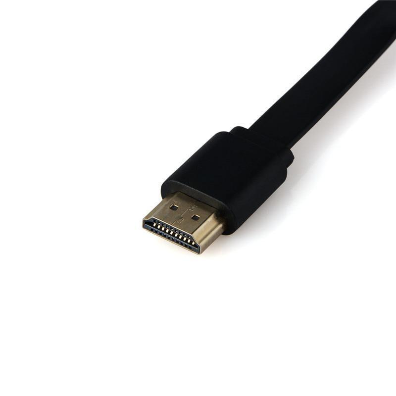 En sort, rund, kompakt trådløs videostreamer, egnet til 1080p HD-multimedie-streaming.