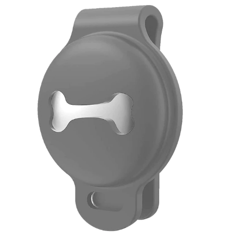 Kompakt GPS-tracker til hunde, sporing i realtid, nem at sætte på halsbåndet, farverig og effektiv.