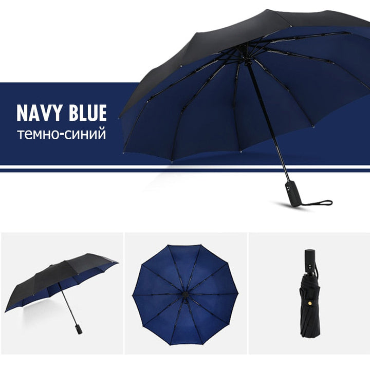 Billede af en vindtæt stormparaply i kompakt design